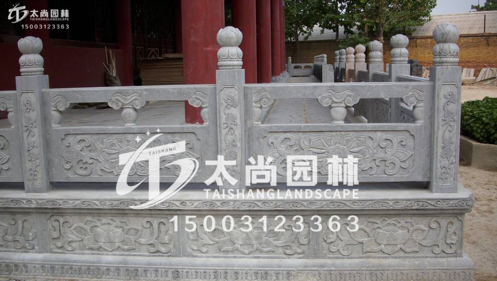 太尚雕塑，寺廟護(hù)欄
